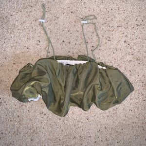 ruffled cropped tank